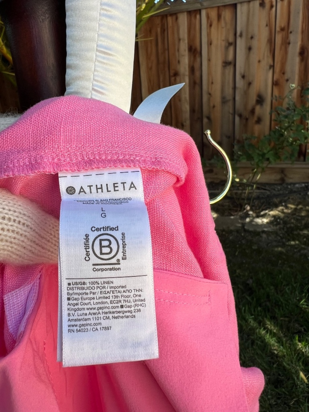 NWT Athleta barbie pink linen pants SZ L + Gola Tornado pink sneakers SZ 8 - Picture 16 of 17